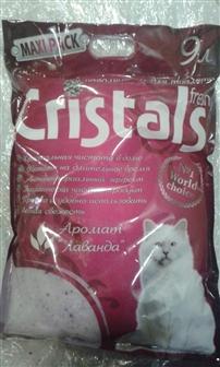 Cristals fresh сілікагелевой наповнювач для котячого туалету, з ароматом лаванди 3.9 кг (5070470)