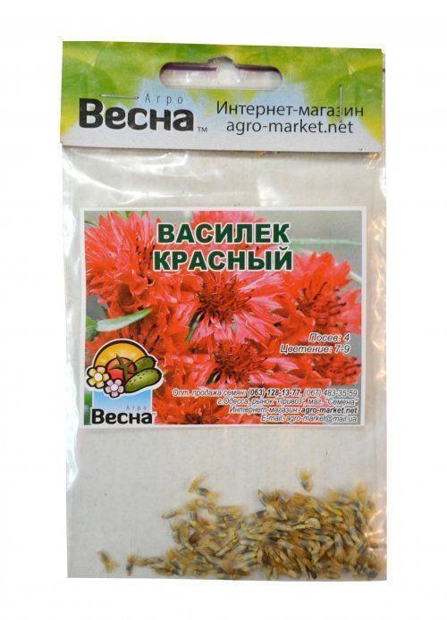Волошка "Червона" (Зипер) ТМ "Весна" 0,5г - фото 2