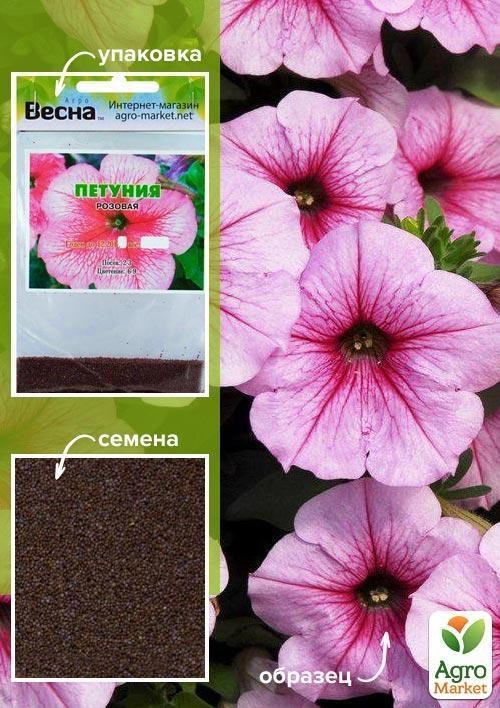 Петуния розовая (Зипер) ТМ "Весна" 1г
