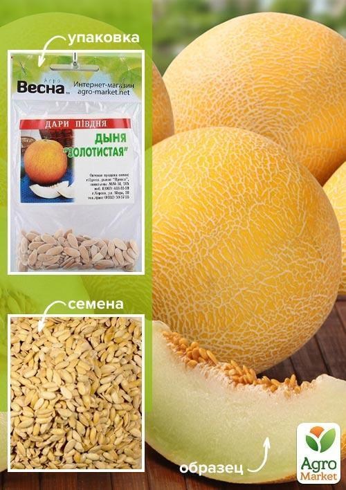 Диня "Золотиста" (Зипер) ТМ "Весна" 4г