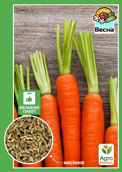 Морковь "Нантская" (Большой пакет) ТМ "Весна" 4г
