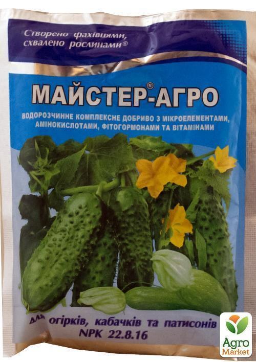 Мінеральне Добриво Майстер NPK 22.8.16 "Для огірків, кабачків, патисонів" ТМ "Valagro" 100 г