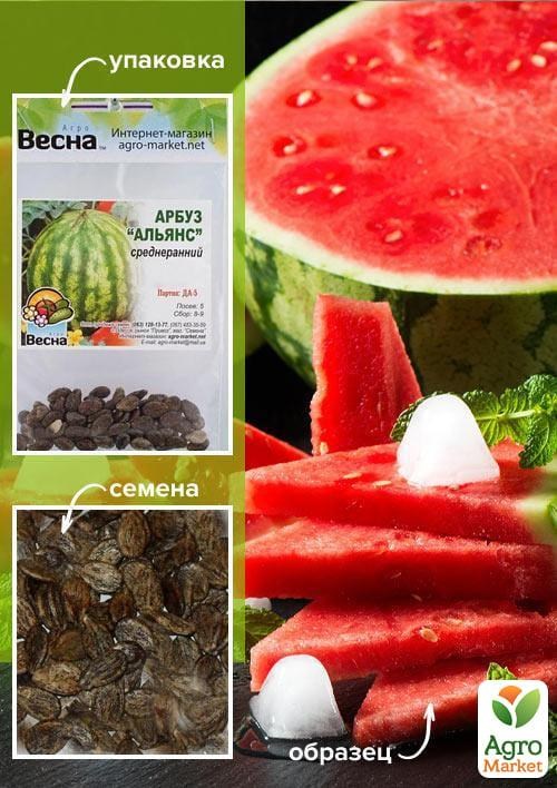 Арбуз "Альянс" (Зипер) ТМ "Весна" 4г