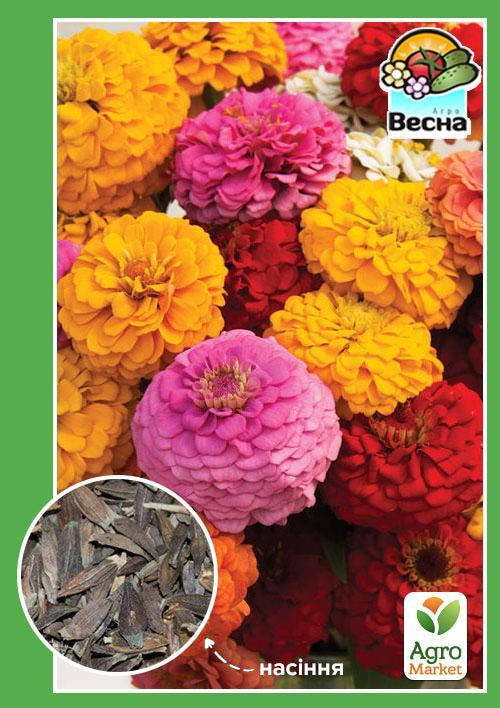 Цинія "Махрова суміш" ТМ "Весна" 0.4г