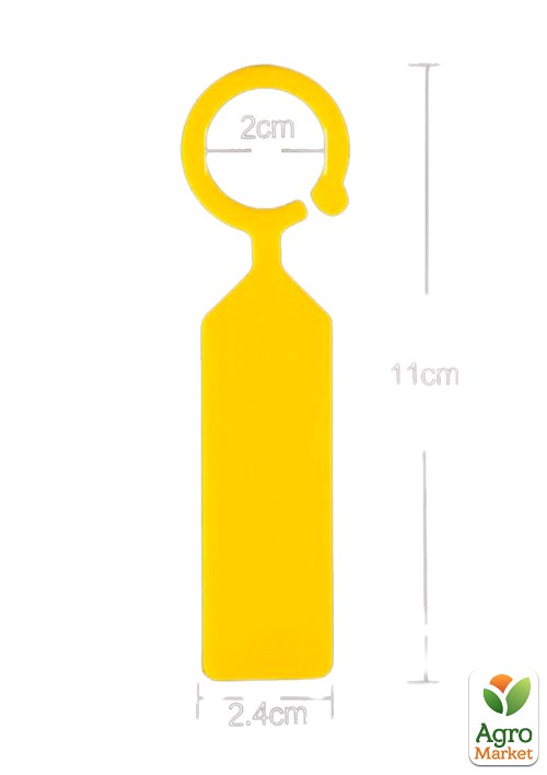 Бирка для маркировки растений желтая ( 25шт.) - фото 3
