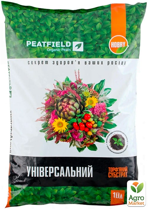 Торфяной субстрат универсальный ТМ "PEATFIELD" 10л