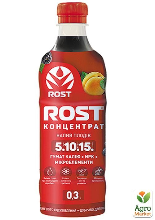 Органо-мінеральне добриво "ROST Концентрат 5 + 10 + 15 Калійний" ТМ "Rost" 0,3л