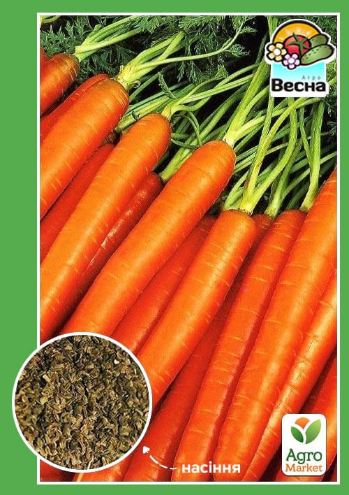 Морква "Помаранчевий мед" (Новий пакет) ТМ "Весна" 2г