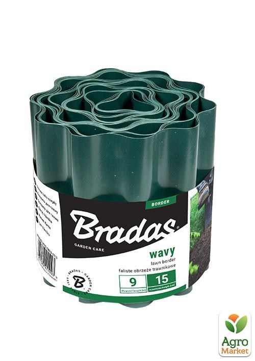 Бордюр волнистый, 9м*20см, зеленый, ТМ Bradas OBFG 0920