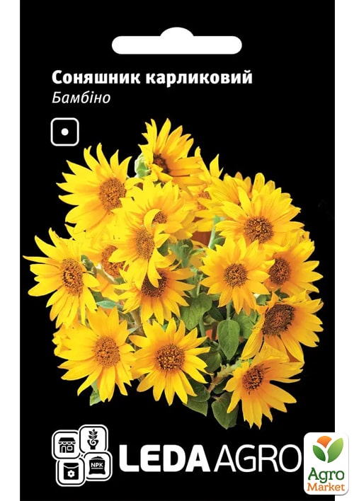 Соняшник карликовий "Бамбіно" ТМ "Leda Agro" 0,5г