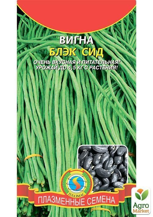 Вигна "Блэк Сид" ТМ "Плазменные семена"  15шт