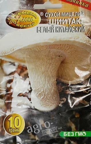Сухой мицелий "Шиитаке (Белый Китайский)" ТМ "Алекс SEEDS" 10г