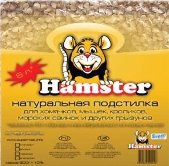 Hamster Гранульована натуральна підстилка для гризунів 800 г (4902560)