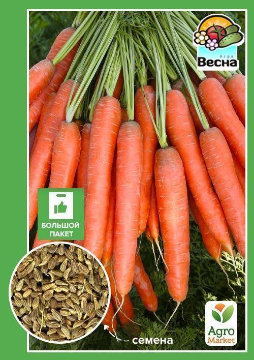 Морковь "Детская Сладкая" (Большой пакет) ТМ "Весна" 7г