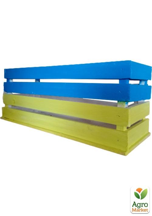 Ящик деревянный "Патриотический" длина 44см, ширина 14.5см, высота 17см. - фото 2