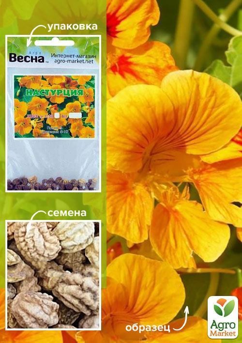 Настурція жовта (Зипер) ТМ "Весна" 2г