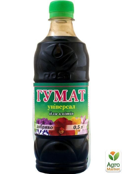 Органо-минеральное Удобрение "Гумат для цветов" ТМ "ROST" 0.5л