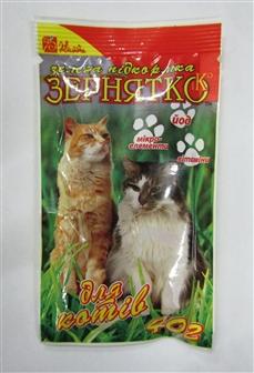 Лакомства Зернятко и К Травка для котов (пакет)   40 г (0181961)