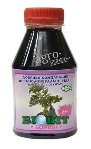Органо-мінеральне Добриво "Бонсаи" ТМ "Біовіт" 0.3л