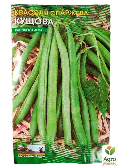 Фасоль спаржевая "Зеленая кустовая" (Большой пакет) ТМ "Весна" 5г - фото 2
