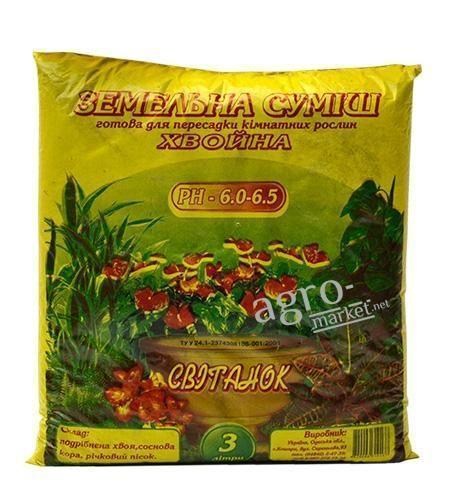 Грунтосмесь "Хвоя" ТМ "Рассвет" 3л