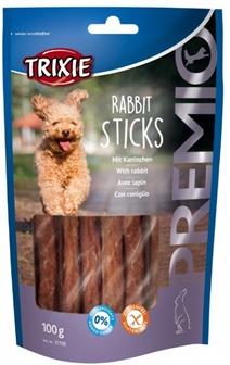 Лакомства 31709 Трикси Лакомство для собак Premio Rabbit Sticks с кроликом   100 г (3170900)