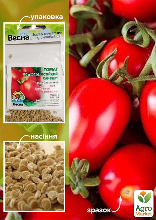 Томат "Фітофторостійкий Сливка" (Зипер) ТМ "Весна" 0,5г