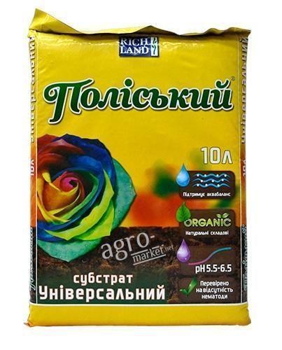 Грунтосуміш універсальна "Поліський" 10л