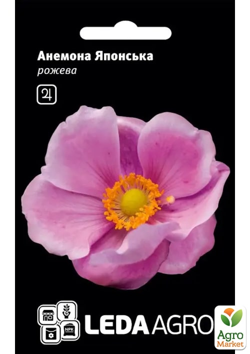 Анемона "Японская розовая" ТМ "Leda Agro" 10шт