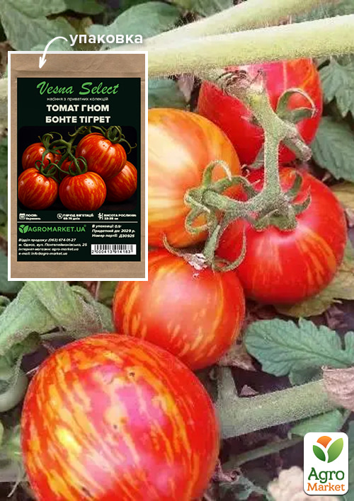 Томат гном "Бонте Тигрет" ТМ "Vesna Select" 0.1г