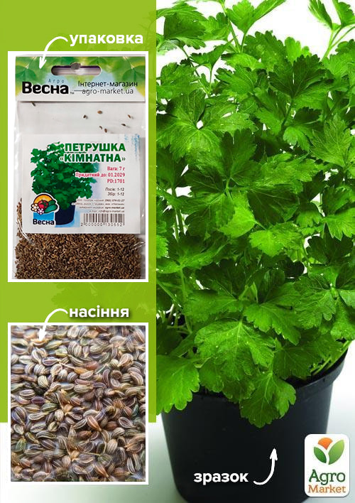 Петрушка "Комнатная" (Зипер) ТМ "Весна" 7г
