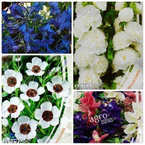 Комплект семян цветов "Блестящий" 5уп