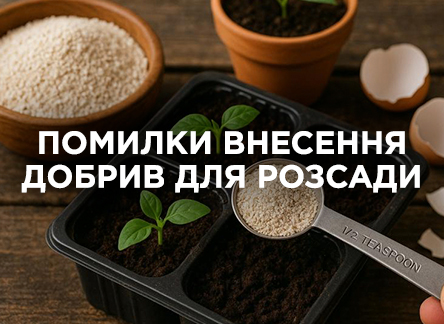 Чому добрива для розсади не дають результату?