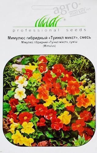 Мимулюс гибридный "Туинкл микст" ТМ "Hem Zaden" 0.01г
