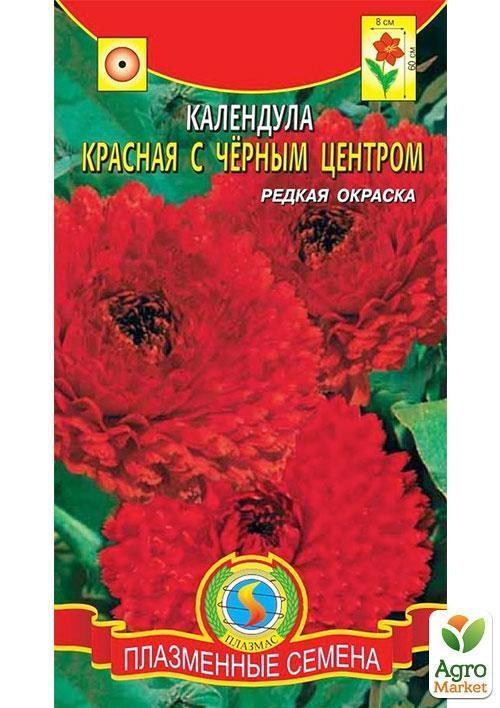 Календула Красная с чёрным центром ТМ "Плазменные семена" 0,3г