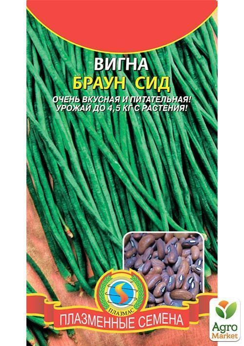 Вигна "Браун Сид" ТМ "Плазменные семена" 15шт