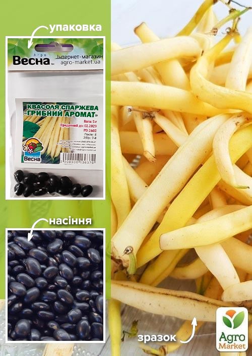 Фасоль спаржевая "Грибной аромат" (Зипер) ТМ "Весна" 5г