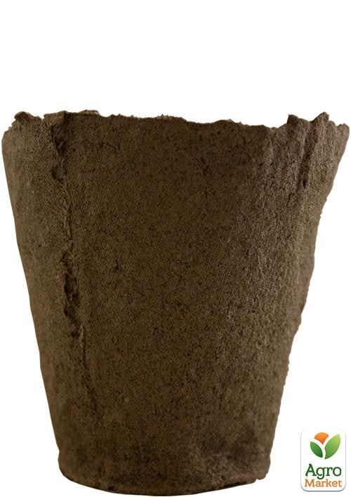 Торфяной стаканчик высота 8см, диаметр 8см круглый