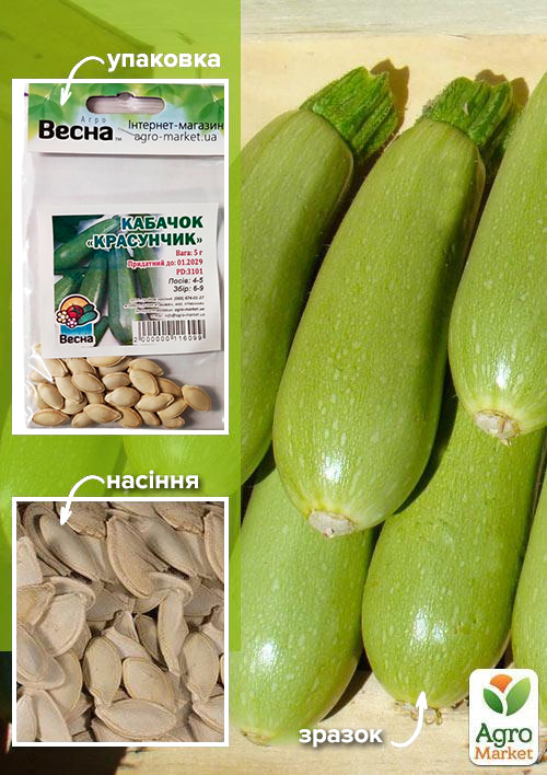 Кабачок "Красунчик" (Зипер) ТМ "Весна" 5г