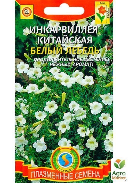 Інкарвіллея китайська "Білий лебідь" ТМ "Плазмові насіння" 0,1г