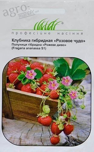 Полуниця "Рожеве диво" ТМ "Hem Zaden" 0.03г