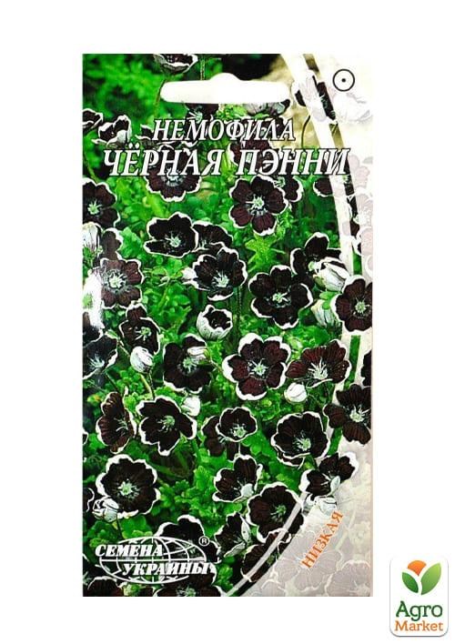 Немофила "Черная Пэнни" ТМ "Семена Украины" 0.3г