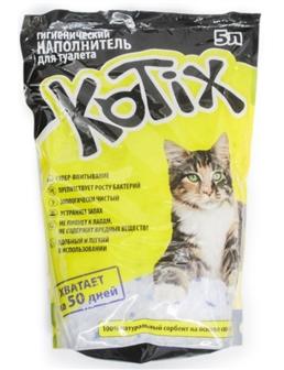 Kotix Силикагелевый наполнитель для кошачьего туалета 2.17 кг (8375850)