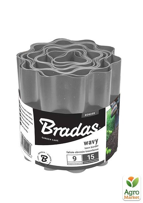 Бордюр волнистый, 9м*10см, серый, ТМ Bradas OBFGY 0910