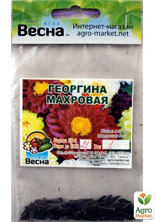 Георгина "Махровая" (Зиппер) ТМ "Весна" 1г - фото 2