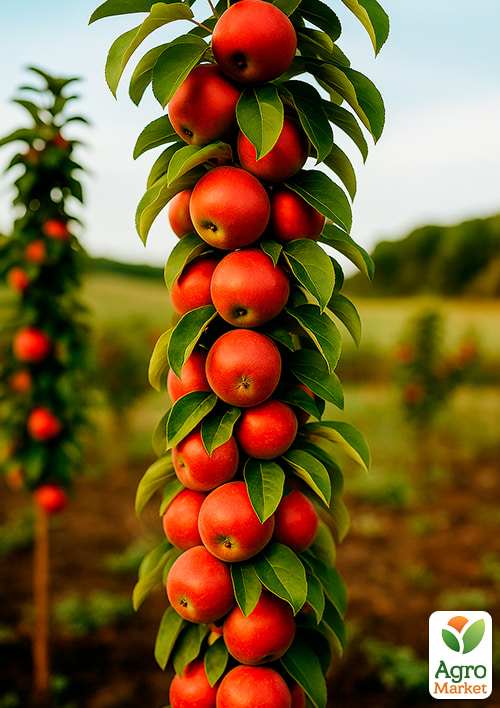 Яблоня колоновидная "Вожак" (осенний сорт, поздний срок созревания) - фото 2