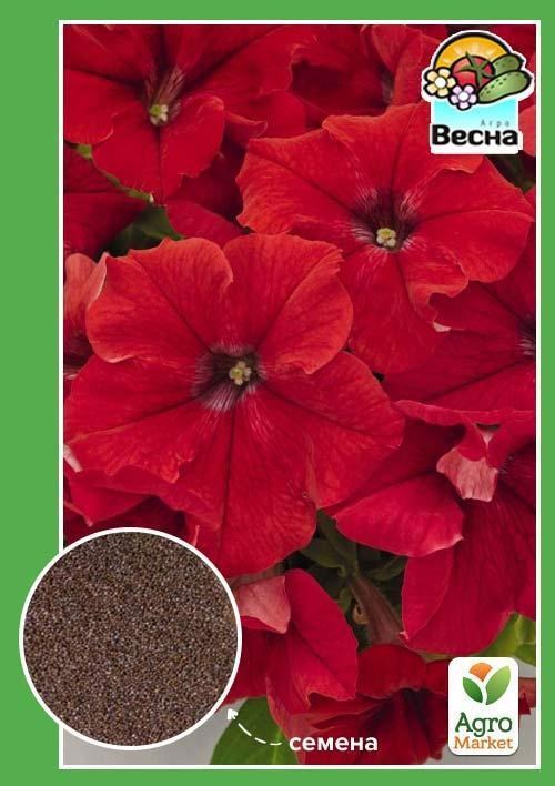 Петуния крупноцветковая "Красная" ТМ "Весна" 0.3г
