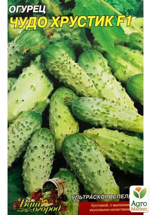 Огурец "Чудо хрустик" (Большой пакет) ТМ "Весна" 1.5г - фото 2