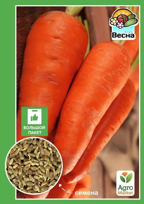 Морква "Амстердамська" (Великий пакет) ТМ "Весна" 7г