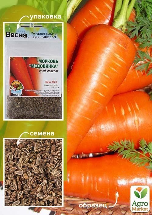 Морква "Медовянка" (Зипер) ТМ "Весна" 5г